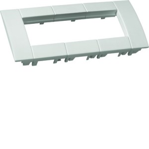 Support d'appareillage 45x45 triple Pure pour goulottes alu - HAGER GT4539016 