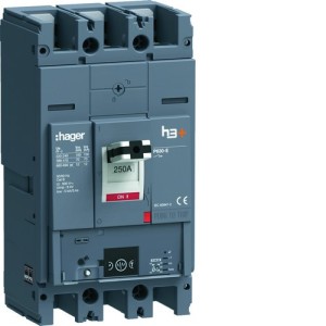 Disjoncteur h3+ P630 Energy 3x250A 70kA - HAGER HEW250NR 
