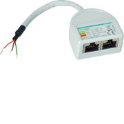 Eclateur de port 1 RJ45 vers 2 RJ45 pour Modbus agardio - HAGER HTG468H 