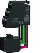 Connecteur d'auxiliaire type C 2*6/3 pour ZSI, OAC - HAGER HWY952H 