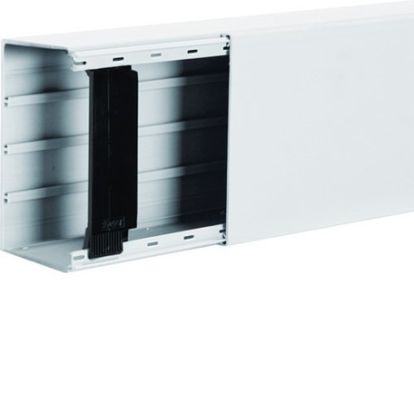 Goulotte lifea h110mmxp60mm + 2 éclisses +4 agrafes M7249 RAL 9016 Pure - HAGER LFF6011009016 