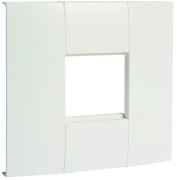 Support appareillage lifea simple entraxe 45x45mm pour LFF40/60110 RAL9016 Pure - HAGER LFF71H1109016 