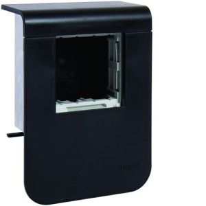 Support app 45 SL20055 Noir - MOULURES PLINTHES  HAGER SL200559709011 