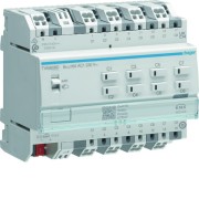Module 8 sorties 16A 230V~ (charges capacitives) avec forçage manuel sans bus - HAGER TYAS608D 