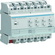 Module de sortie pour volets roulants ou stores à bannes pour 8 moteurs 230V~ 6A - HAGER TYAS628C 