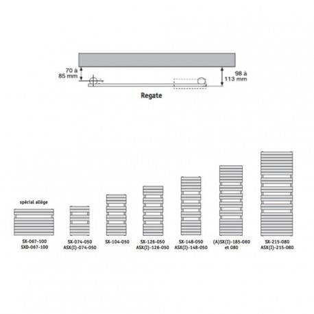 Sèche-serviette ACOVA - REGATE Mixte - ASX