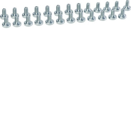Vis,quadro system,seul-autotaraudeuse,pour coffret métallique,M6x10mm,25pièces - HAGER UC856E 