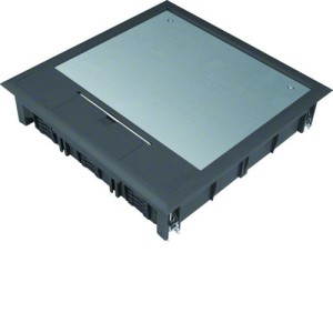 Boîte de sol 24 modules noire - GOULOTTE INSTALLATIO  HAGER VQ12059005 