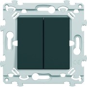 Dble InterBP anthracite - HAGER WE044A 