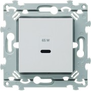 Chargeur USB-C 65W pure - HAGER WE115 