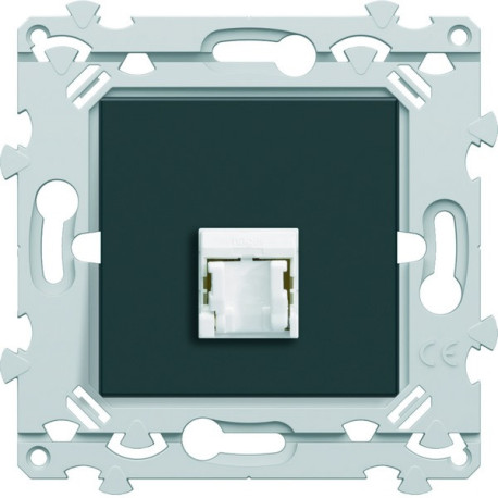 RJ45 CAT.6 FTP anthracite - HAGER WE224A 