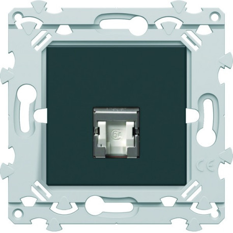 RJ45 CAT.6A STP Gr3TV anthracite - HAGER WE228A 