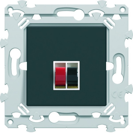 Prise HP simple anthracite - HAGER WE290A 