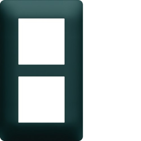 Plaque 2 postes essensya E57 Anthracite - HAGER WE526 