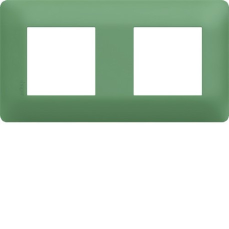 Plaque 2 postes essensya Botanic - HAGER WE542 