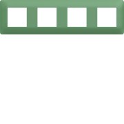 Plaque 4 postes essensya Botanic - HAGER WE544 