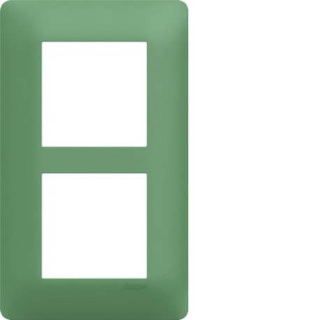 Plaque 2 postes essensya E57 Botanic - HAGER WE546 