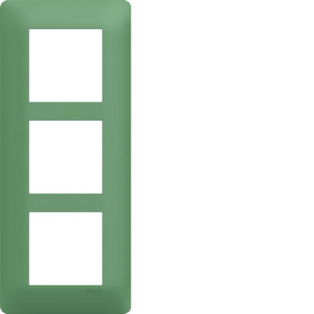 Plaque 3 postes essensya E57 Botanic - HAGER WE547 