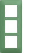 Plaque 3 postes essensya E57 Botanic - HAGER WE547 