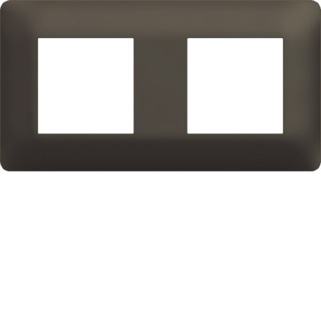 Plaque 2 postes essensya Terra - HAGER WE572 