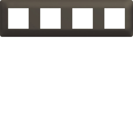 Plaque 4 postes essensya Terra - HAGER WE574 