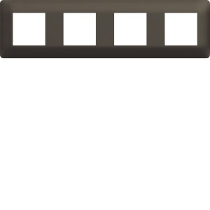 Plaque 4 postes essensya Terra - HAGER WE574 