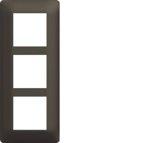 Plaque 3 postes essensya E57 Terra - HAGER WE577 