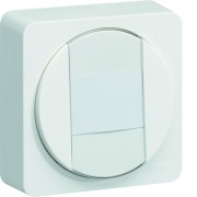 ateha Interrupteur ou poussoir à fermeture porte-étiquette complet - HAGER WJC025B 