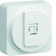 ateha prise RJ45 catégorie 6 FTP pour Grade 2 complet - HAGER WJC223B 