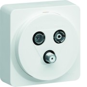 ateha prise TV FM SAT  1 câble complet - HAGER WJC256B 