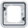 cubyko Support d'encastrement simple associable à griffes blanc IP55 - HAGER WNA401BG 