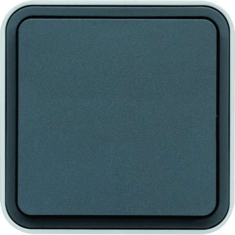cubyko leaf interrupteur va-et-vient saillie gris IP55 - HAGER WNC001EC 