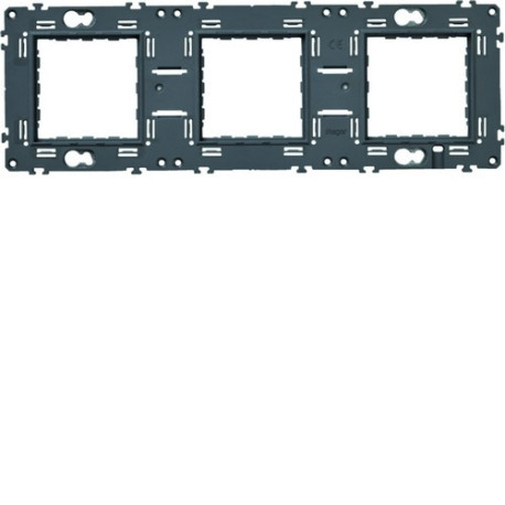 Support gallery triple horizontal et vertical entraxe 71 - HAGER WXA465 