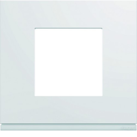 Plaque gallery plastique injecté 1 poste pure carton de 50 - HAGER WXP000250 