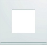 Plaque gallery plastique injecté 1 poste pure carton de 50 - HAGER WXP000250 