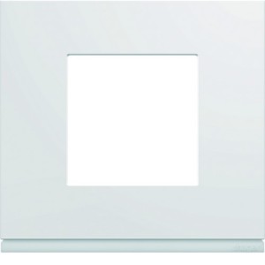 Plaque gallery plastique injecté 1 poste pure carton de 50 - HAGER WXP000250 