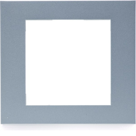 Plaque gallery plastique pour thermostat KNX WKT510 et WKT511 gallery  titane - HAGER WXP0109 