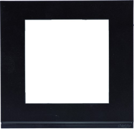 Plaque gallery plastique pour thermostat KNX WKT510 et WKT511 gallery  noir - HAGER WXP0209 