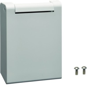 Witty pièce détachée -  kit couvercle prise gris pour borne witty XEV1K ou XEV1R - HAGER XEVS100 