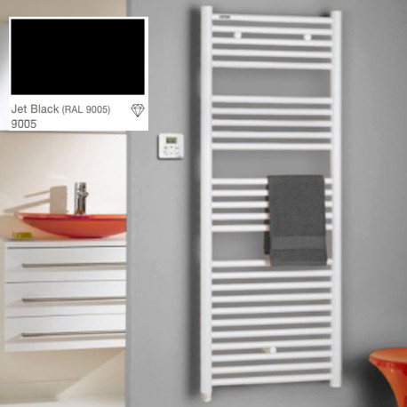 Sèche-serviette ATOLL Spa GF électrique 500W Jet Black (RAL 9005) 9005 - ACOVA TSL-050-050/GFC9005