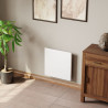 Radiateur electrique 750W inertie fonte CHAMANE Nativ Horizontal connecte blanc - INTUIS M198112