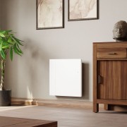 Radiateur électrique 1500W inertie fonte CHAMANE Nativ Horizontal connecté Blanc - INTUIS M198115