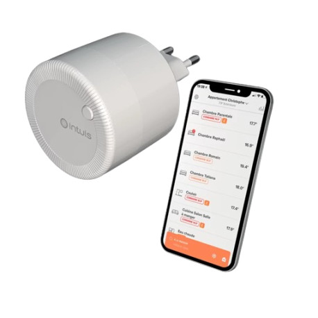 Radiateur électrique INTUIS 2000W Aluminium SENSUAL Nativ Vertical connecté Blanc satiné - INTUIS M199217