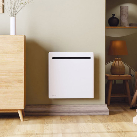 Radiateur électrique INTUIS 1250W Aluminium SENSUAL Nativ Horizontal connecté Blanc satiné - INTUIS M199114