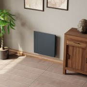 Radiateur électrique 750W inertie fonte CHAMANE Nativ Horizontal connecté Gris Anthracite - INTUIS M198122
