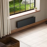 Radiateur électrique 1000W inertie fonte CHAMANE Nativ Plinthe connecté Gris anthracite - INTUIS M198423