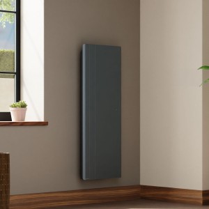 Radiateur électrique 2000W inertie fonte CHAMANE Nativ Vertical connecté Gris Anthracite - INTUIS M198227