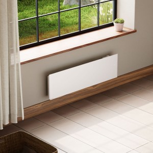 Radiateur électrique inertie fonte CHAMANE Nativ Plinthe connecté INTUIS