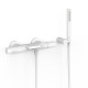 Robinet thermostatique mural pour baignoire et douche Blanc mat - TRES 19017499BM
