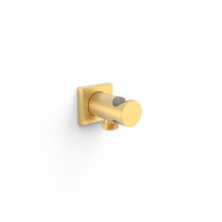 Support fixe avec arrivée d’eau pour douchette Or Mat 24K - TRES 21118221OM 